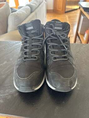 kizik London AT Mid Waterproof Hands-Free Black Whitecap Gray wide